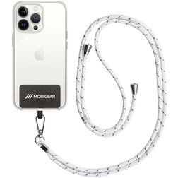 Mobigear Lanyard Universeel Telefoonkoord Verstelbaar - Zwart / Wit