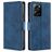 Mobigear Croco POCO X5 Pro Hoesje Bookcase Portemonnee - Blauw