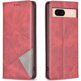 Mobigear Rhombus Slim Google Pixel 8a Hoesje Bookcase - Rood