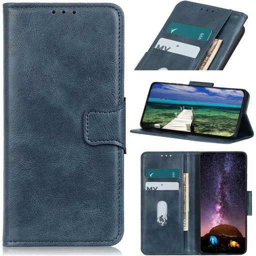Mobigear Classy iPhone 13 Hoesje Bookcase Portemonnee - Blauw