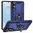 Mobigear Armor Ring Samsung Galaxy S25 Edge Hoesje Hardcase Backcover Shockproof met Ringhouder - Blauw