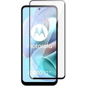 Mobigear Premium Motorola Moto G41 Glazen Screenprotector - Case Friendly - Zwart
