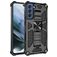 Mobigear Armor Stand Samsung Galaxy S21 FE Hoesje Hardcase Backcover Shockproof met Standaard - Zwart
