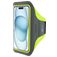 Mobiparts Comfort Fit Telefoonhouder Hardlopen iPhone 15 Sport Hoesje Neopreen Sportarmband - Neon Green