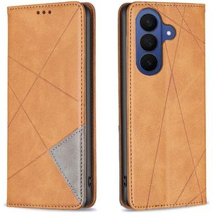 Mobigear Rhombus Slim Samsung Galaxy S26 Hoesje Bookcase - Geel