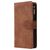 Mobigear Zipper Samsung Galaxy A41 Hoesje Bookcase Portemonnee - Bruin