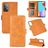 Mobigear Slim Magnet Samsung Galaxy A52s 5G Hoesje Bookcase Portemonnee - Cognac