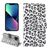 Mobigear Leopard iPhone 14 Plus Hoesje Bookcase Portemonnee - Wit