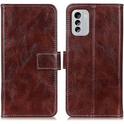 Mobigear Basic Nokia G60 5G Hoesje Bookcase Portemonnee - Bruin