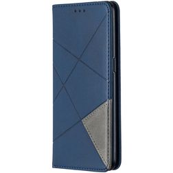 Mobigear Rhombus Slim OPPO Reno 4 Hoesje Bookcase - Blauw