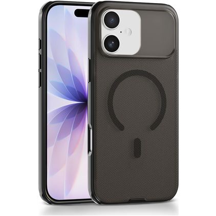 Mobigear Shockproof Grip iPhone 17 MagSafe Hoesje Hardcase Backcover - Zwart