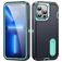 Mobigear Rugged Stand iPhone 14 Pro Hoesje Hardcase Backcover Shockproof met Standaard - Donkerblauw