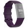 Mobigear Cross Siliconen Fitbit Charge 4 Bandje Gespsluiting - Bordeaux Rood