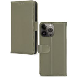 Mobilize Premium Gelly Wallet iPhone 13 Pro Hoesje Bookcase Portemonnee - Groen