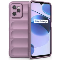 Mobigear Bumpy Realme C35 Hoesje Flexibel TPU Backcover - Paars