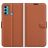 Mobigear Classic Motorola Moto G60 Hoesje Bookcase Portemonnee - Bruin