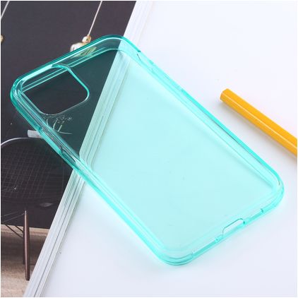 Mobigear Colors iPhone 11 Pro Max Hoesje Flexibel TPU Backcover - Turquoise