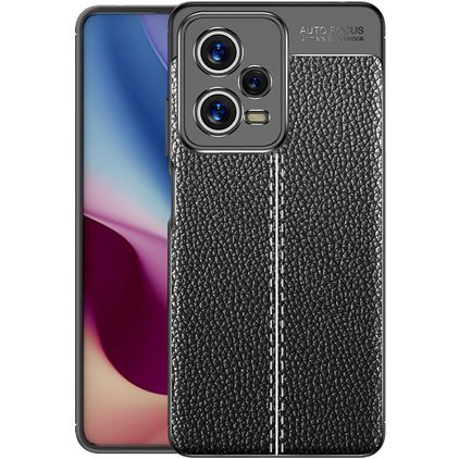 Mobigear Luxury POCO X5 Pro Hoesje Flexibel TPU Backcover - Zwart