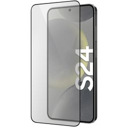Mobiparts Regular Samsung Galaxy S24 Glazen Screenprotector - Case Friendly - Zwart