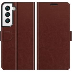 Mobigear Wallet Samsung Galaxy S22 Hoesje Bookcase Portemonnee - Bruin