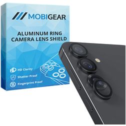 Mobigear Single Samsung Galaxy S25 Plus Glazen Camera Lens Protector - Case Friendly - Blauw