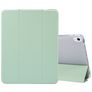 Mobigear Tri-Fold Gel iPad Air 4 (2020) Hoes TPU,Kunstleer Bookcase + Stylus Houder - Groen