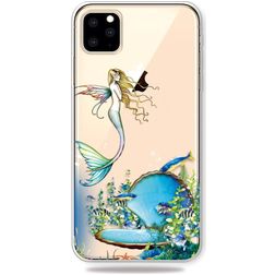 Mobigear Design iPhone 11 Pro Max Hoesje Flexibel TPU Backcover - Zeemeermin