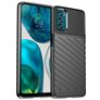 Mobigear Groove Motorola Moto G42 Hoesje Flexibel TPU Backcover - Zwart
