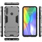 Mobigear Armor Stand Huawei Y6p Hoesje Hardcase Backcover Shockproof met Standaard - Grijs