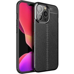 Mobigear Luxury iPhone 13 Pro Hoesje Flexibel TPU Backcover - Zwart