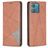 Mobigear Rhombus Slim Motorola Edge 40 Neo Hoesje Bookcase - Bruin