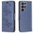 Mobigear Butterfly Samsung Galaxy S23 Ultra Hoesje Bookcase Portemonnee - Blauw