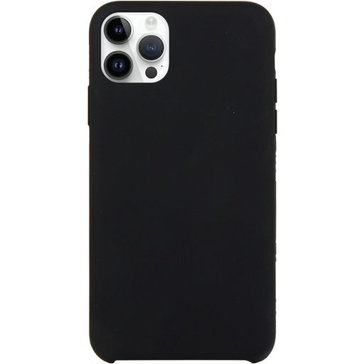 Mobigear Rubber Touch iPhone 15 Pro Siliconen Hoesje Backcover - Zwart