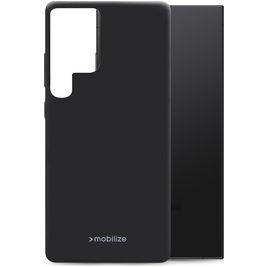Mobilize Rubber Gelly Samsung Galaxy S24 Ultra Hoesje Flexibel TPU Backcover - Matt Black