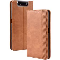 Mobigear Sensation Samsung Galaxy A80 Hoesje Bookcase Portemonnee - Cognac