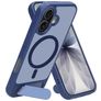 Mobiparts Hardcover iPhone 17 MagSafe Hoesje Hardcase Backcover met Standaard - Satin Blue