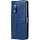 Mobigear Zipper Samsung Galaxy S23 Ultra Hoesje Bookcase Portemonnee - Blauw