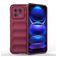 Mobigear Bumpy Xiaomi 13 Hoesje Flexibel TPU Backcover - Bordeaux Rood