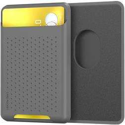 Mobigear Pocket Siliconen Pasjeshouder - 2 Pasjes - MagSafe Compatible - Grijs