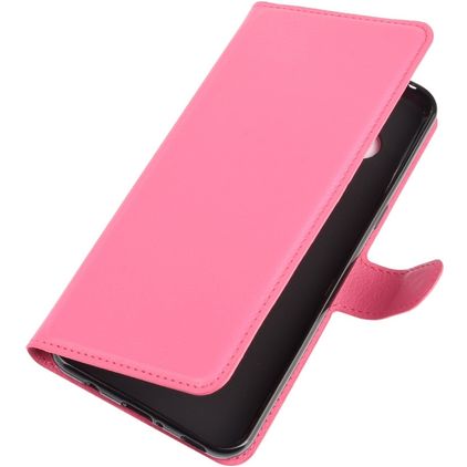 Mobigear Classic LG V60 ThinQ Hoesje Bookcase Portemonnee - Magenta