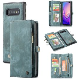 Caseme 008 Samsung Galaxy S10 Hoesje Uitneembare 2in1 Bookcase Portemonnee - Blauw