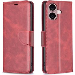 Mobigear Excellent iPhone 16 Plus Hoesje Bookcase Portemonnee - Rood