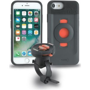Tigra FitClic Neo Bike Kit Telefoonhouder Fiets Fietsstuur Bevestiging Hoesje iPhone SE (2020) - Zwart