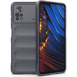 Mobigear Bumpy POCO X4 Pro 5G Hoesje Flexibel TPU Backcover - Charcoal