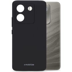 Mobilize Rubber Gelly POCO M7 Pro Hoesje Flexibel TPU Backcover - Zwart