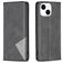 Mobigear Rhombus Slim iPhone 15 Hoesje Bookcase - Zwart