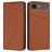 Mobigear Frosted Flip iPhone Air Hoesje Bookcase Portemonnee - Bruin