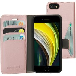 Mobiparts Classic Wallet iPhone SE (2020) Hoesje Bookcase Portemonnee - Roze