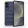 Mobigear Bumpy Samsung Galaxy S25 Edge Hoesje Flexibel TPU Backcover - Donkerblauw