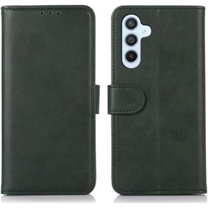 Mobigear Wallet Samsung Galaxy A55 Hoesje Bookcase Portemonnee - Groen
